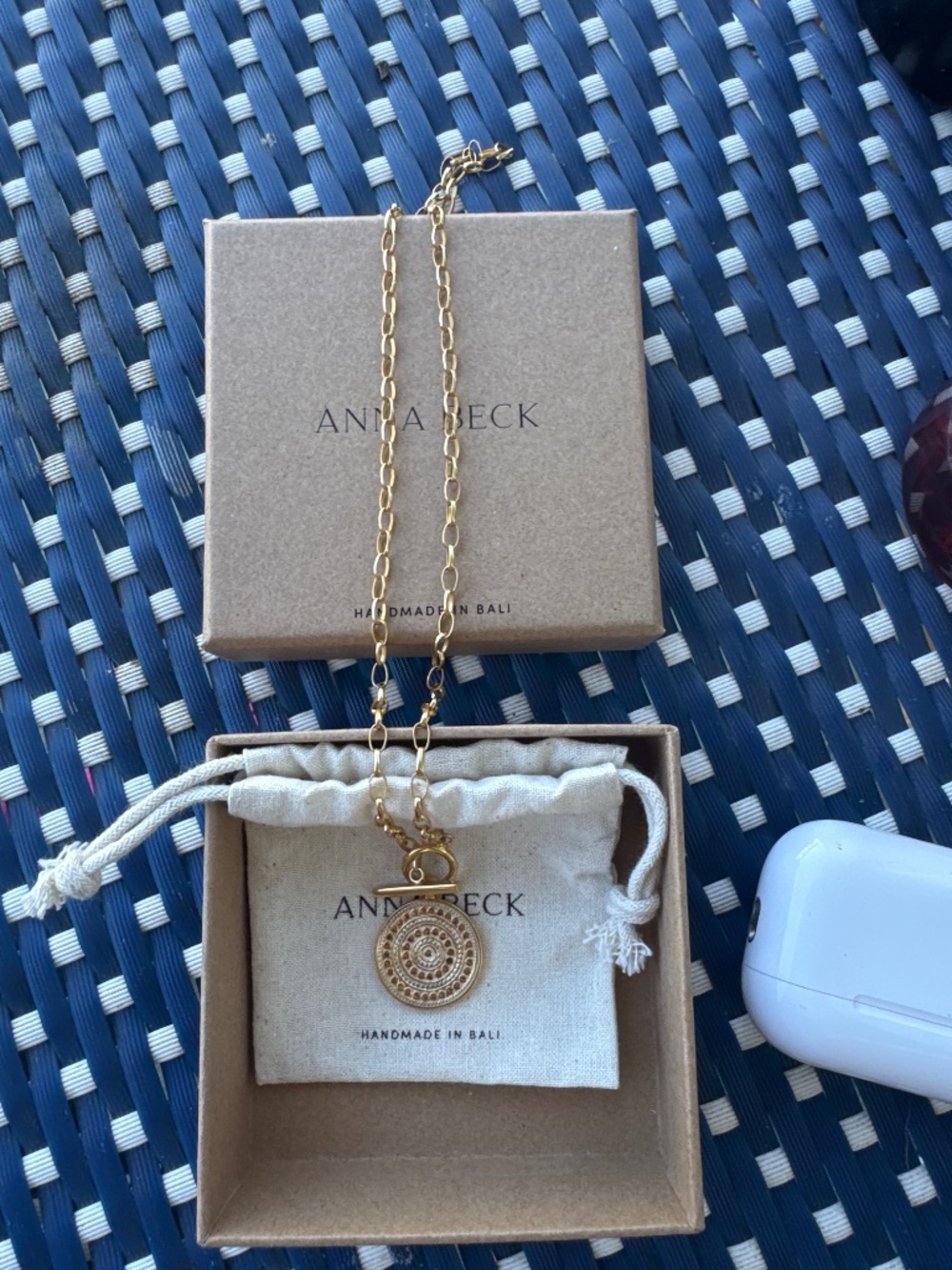Anna Beck- Classic Toggle Necklace-Gold